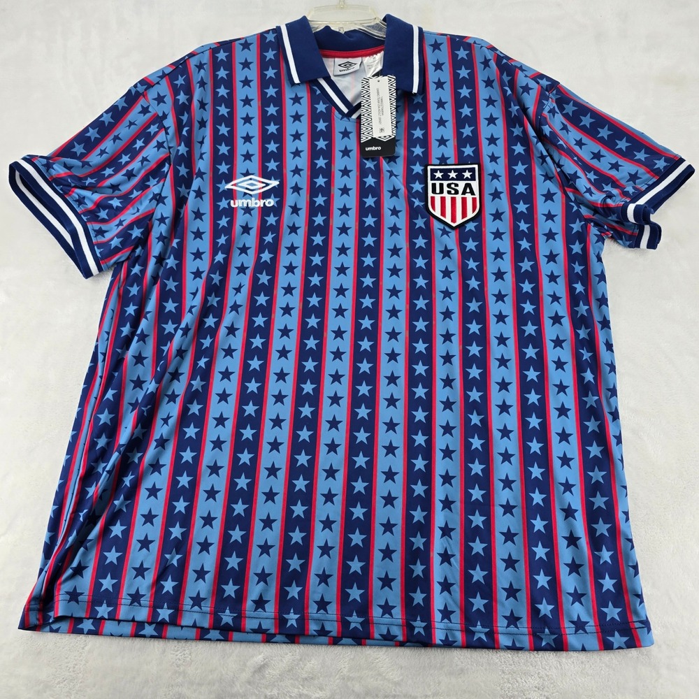 Umbro USA National Team World Cup Vintage Style Soccer Jersey Men's L NWT